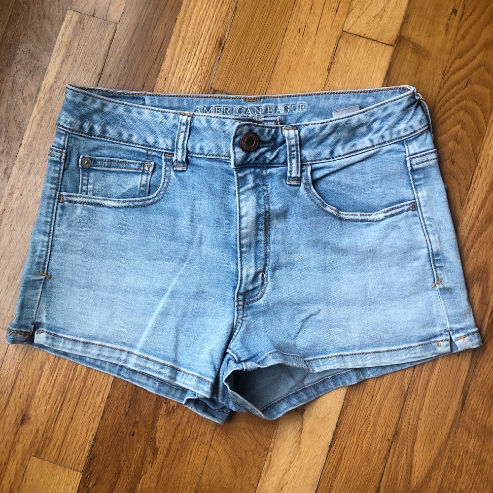 American Eagle High Rise Jean Shorts